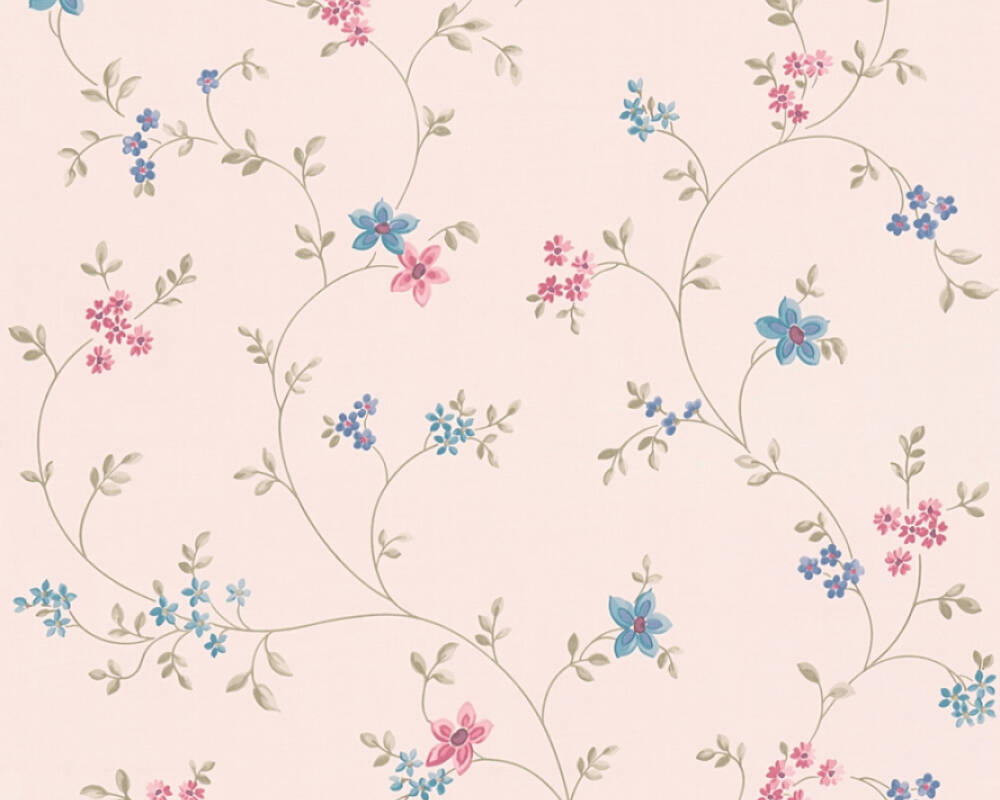 Vliesové tapety 39071-1 Maison Charme - modroružové kvety